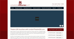 Desktop Screenshot of londontheatregift.com